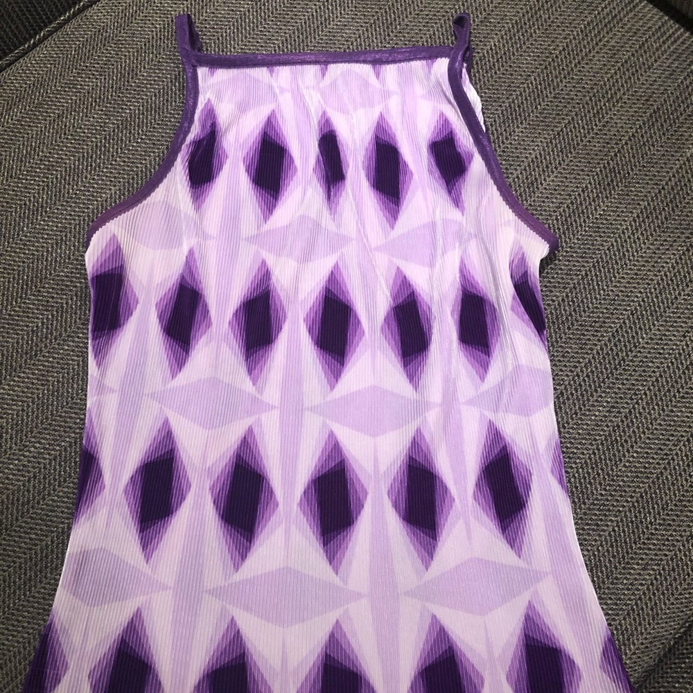 Purple & White top